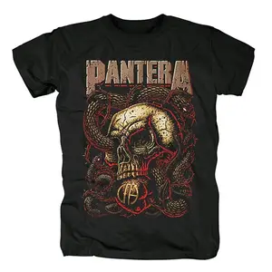Pantera Groove Metal T-shirt Full Size,  Cotton Streetwear Crewneck Top Tshirt