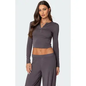 Edikted Women's Kait Henley Top