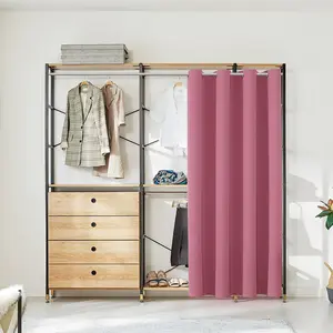 Blackout door curtain, used to protect privacy at the doorway; eyelet wardrobe curtain, suitable for bedroom wardrobe doors; insulated temporary door curtain/room divider curtain (1 piece, 39x78inch