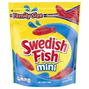 SWEDISH FISH Mini Soft & Chewy Candy, Family Size, Bulk Candy, 1.8 lb