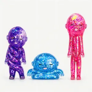 3PCS Baby Squishy Toy Set, Glitter Slow Rising Squeeze Toy, Stress Relief Sensory Fidget for Kids & Adults
