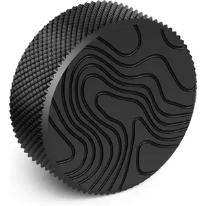 Wyckoff Radio Knob Replacement Compatible with 14"Touchscreen 2024+ Toyota Tacoma, OEM Upgrade Aluminum Body Volume Knob, 4th Gen Tacoma Car Radio Accessories - Matt Black