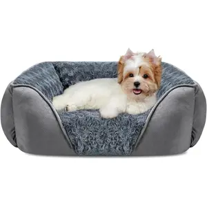 Rose Velvet Thick Pet Nest Shaped Beds, Winter Warm Essential, Soft Plush Wrap for Small Pets, Ideal for Dogs & Cats, Puppy