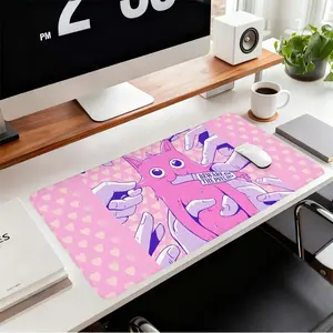 Psycho Fanny Cat Extended Gaming Mouse Pad, 1 Count Large Keyboard Mouse Mat, Large Non-slip Rubber Base Mousepads with Stitched Edges, Perfect Gift for Gamers Men Women, Home Office Desk Accessories