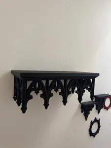 XL German Cathedral Inspired Wall Shelf