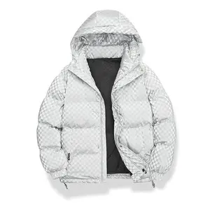 NEW: [Polyester Winter Hooded Jacket] Polyester Men's Casual Hooded Jacket - Winter Coat with Pockets Menswear Tops