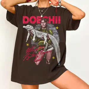 Doechii Aligator Never Bites T Shirt, Doechii Vintage Graphic Shirt