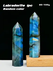1pc Hand-Polished Natural Labradorite Tower, Blue Reflective Bohemian Home Decor & Jewelry Making, Unique Gift for Halloween Christmas Thanksgiving