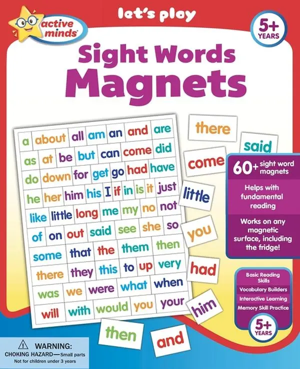 Active Minds Sight Words Magnets -- Sequoia Children's Publishing - Other