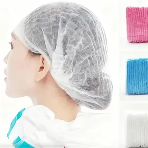 50pcs Disposable Dustproof Caps, Medium Elasticity, Suitable for All, Beauty Salon, Kitchen, Workshop, Industrial Use, Chefs, Home Cooking, Shower Cap Set