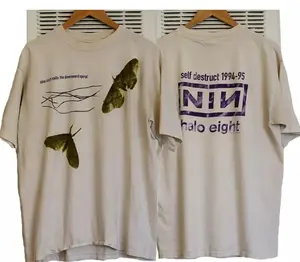 Nine Inch Nails The Downward Spiral album from 1994.2 sided sand T shirt