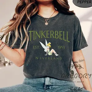 Vintage Tinker Bell Est 1995 Comfort Colors Shirt, Tinkerbell 1953 Neverland Shirt, Vacation Princess Shirt 4ENA3