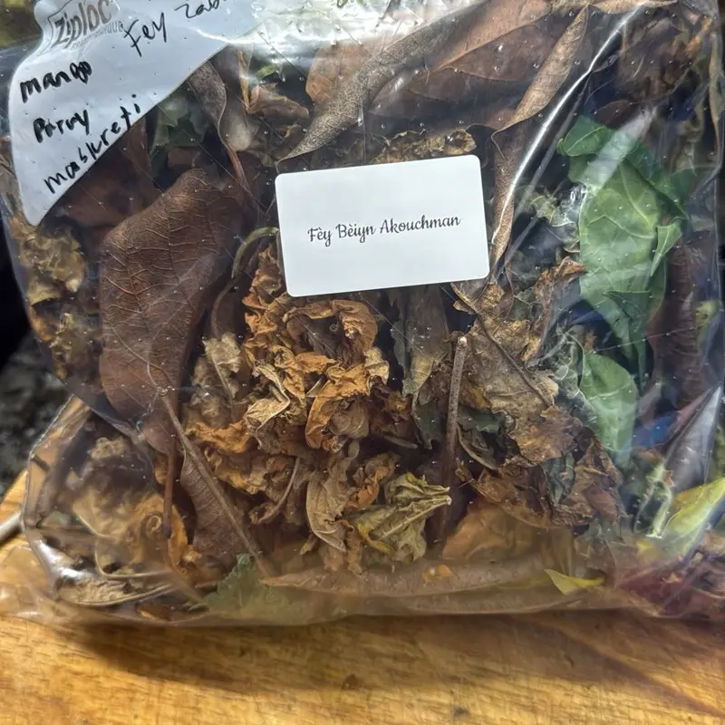 Fèy Mélanjé Pou Beiyn Akouchman/Postpartum Mix Leaves