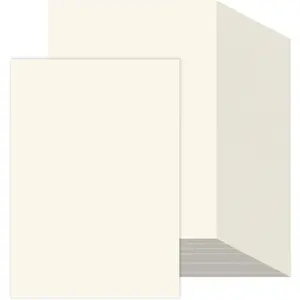 200 Sheets Ivory 8.5x11 Printer Paper, 32 lb/120 gsm Cream Cardstock Stationery Paper, Compatible with Laser & Inkjet Printers for Printing Copy Crafts Letters Invitations
