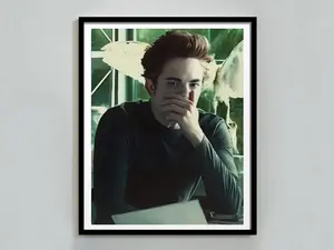 Twilight Funny Poster, Edward Cullen Nose Hold Meme Art, Vampire Humor Print For Teen Girls, Quirky Wall Decor For Fans Of Twilight