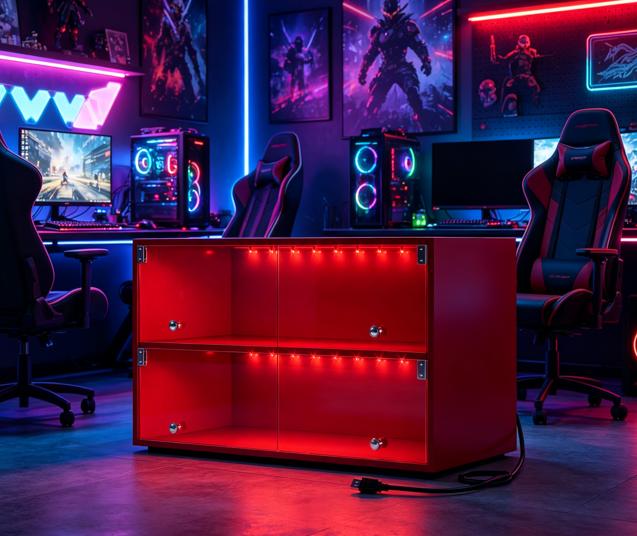 LED Shoe Box – Stackable Sneaker Display Case with APP Controlled RGB Lights, 6 Pair Clear Shoe Storage Box with Glass Doors, Music Sync Light Strip, USB Powered Shoe Organizer for Closet Entryway