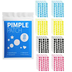 200/400/800pcs Star Acne Patches, Acne Pimple Patch, Concealer Facial Clearing Stickers, Soothing Oil-Free Invisible Acne Treatment for All Skin Types