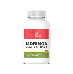 Moringa Leaf Extract 90 Vegetarian Capsules - Natural Healthcare Supplement with Vitamins C, Zinc & Antioxidants, No Flavor supplements