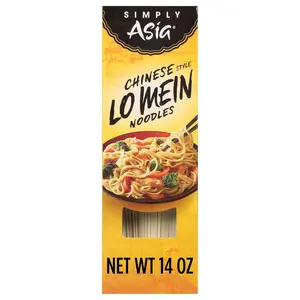 Simply Asia Lo Mein Noodles, Chinese Style, No MSG, For Cold Noodle Soups, Vegetable Lo Mei, Chicken Lo Mein & Stir-Fries, 14 oz