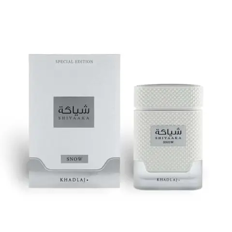 KHADLAJ Shiyaaka Snow Citrusy Musk Unisex EDP Perfume Spray, 3.4oz(100ml), Single Item, Aromatic Citrusy Fragrance