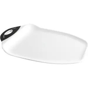 Chop & Scoop Cutting Board, 11 by 15 Inches, White with Black Handle