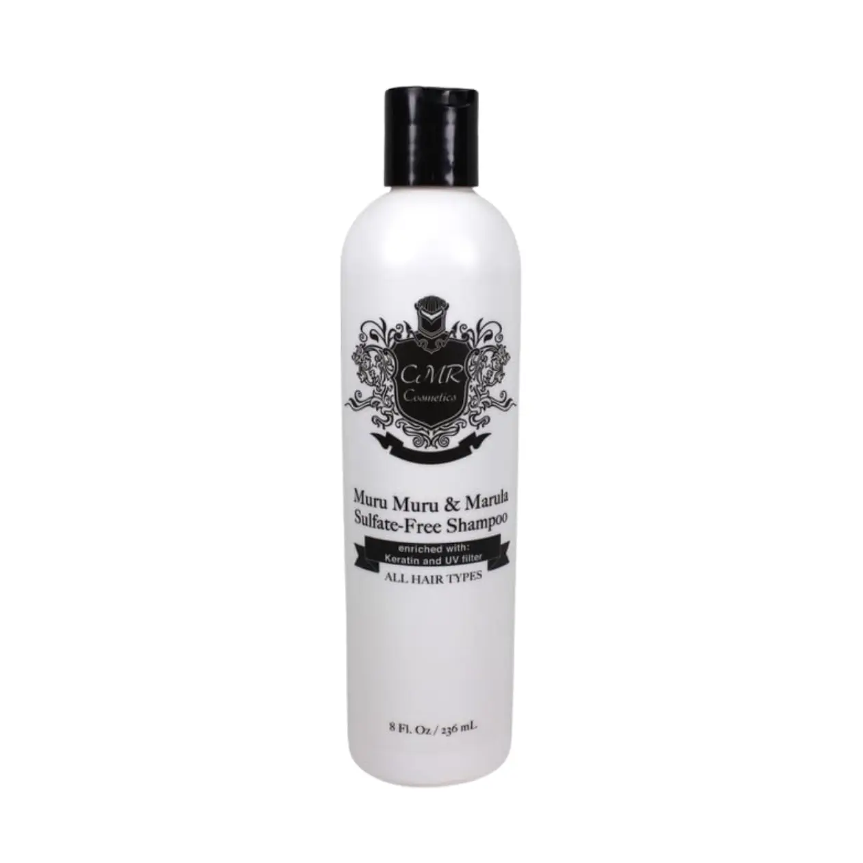 CMR Cosmetics Sulfate-Free Shampoo with Muru Muru Marula Oil - Keratin-Enriched, Silky Hair - Nourishing & Moisturizing, Preserves Color & Enhances Shine, Ideal for All Hair Types