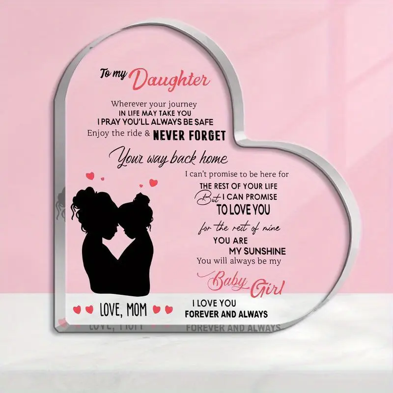 Thank You New Mom Wedding Gift, Bride Engagement Floral Acrylic Heart Memorial Plaque, Thank You Sign for Groom's Mother,Gifts For Women