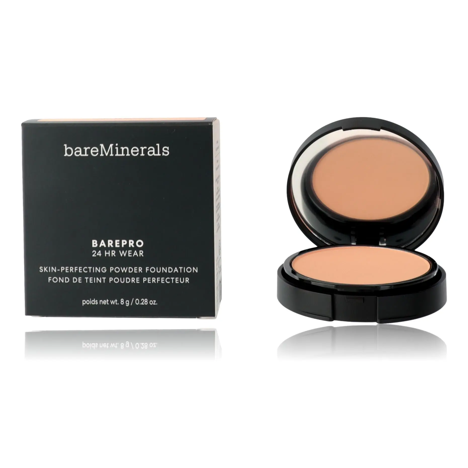 Barepro 24HR Skin Perfecting Powder Foundation - 25 Neutral Light, Gentle 0.28oz Scented Fragrance with Dreamy Floral Musk by bareMinerals for Women