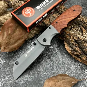 Best-Selling DA104 Outdoor Folding Knife with 5Cr13Mov Blade, 420 Steel + Walnut Handle—EDC Multi-Purpose Cutting, Adventure, Fishing, Survival, Camping, and Jungle Knife, Folding Pocket Knives