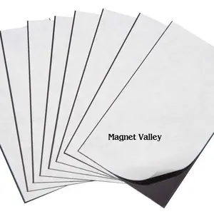 Magnet Valley 5 Magnetic Sheets of 8" x 10" Adhesive 60 mil Magnet Ultra Thick