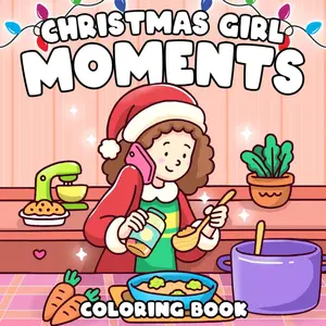 Christmas Girl Moments Coloring Book: Cute and Cozy Coloring Pages Featuring Christmas Girls in Festive Winter Days & Hygge Holiday Scenes for All Ages Anxiety Relief Paperback