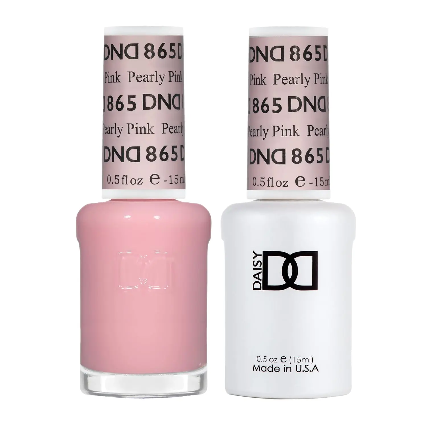 DND Gel Nail Polish Duo, Sheer Collection,865 Pearly Pink 0.5 Fl Oz Each