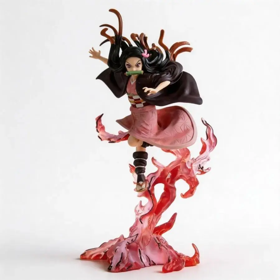Demon Slayer: Kimetsu no Yaiba Kamado Nezuko Collectible Figure Decor - 21cm Figurine Doll, Statue, Tabletop Desk Display, Home Decor Toy with Exquisite Craftsmanship for Anime Fans