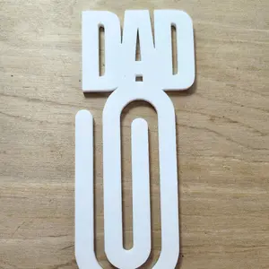 Sublimation Jumbo Paperclip, Dad design