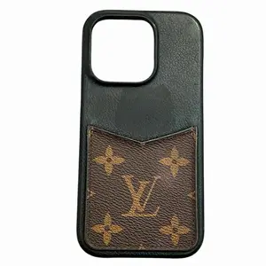 Pre-owned Louis Vuitton Canvas Small Leather Goods IPHONE Bumper Monogram Smartphone Case