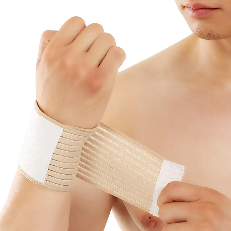 Elastic Fish Silk Wrist Wraps - Adjustable Compression Support Braces, High-Stretch Stabilizing Protectors for Weightlifting, Gym Workouts and Pain Relief