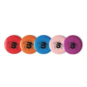 Bold 325 Number Burst Pin Buttons