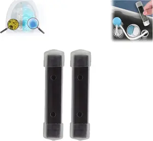 Magnetic Toilet Tank Cleaning Pads Durable Chemical-Free Stain-Free Cleaning Supplies for Home Bathrooms 2-Pack 10.5cm Household Black 2-Piece Set bathroom toilet clean household cleaner