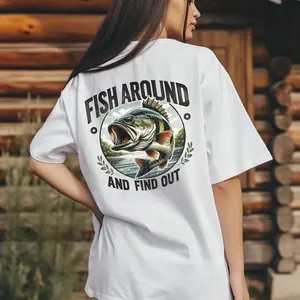 Funny bass fishing Sublimation Design | Fish around find out Shirt | bass fishing Shirt fishing shirt design Shirt fishing quote
