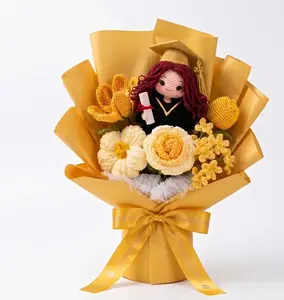 { FLASH SALE } Viral Handmade Crochet Graduation Bouquet 2026 | Custom Graduate Doll with Floral Arrangement | Meaningful Keepsake Gift for Her, Daughter, Girlfriend & Best Friend
