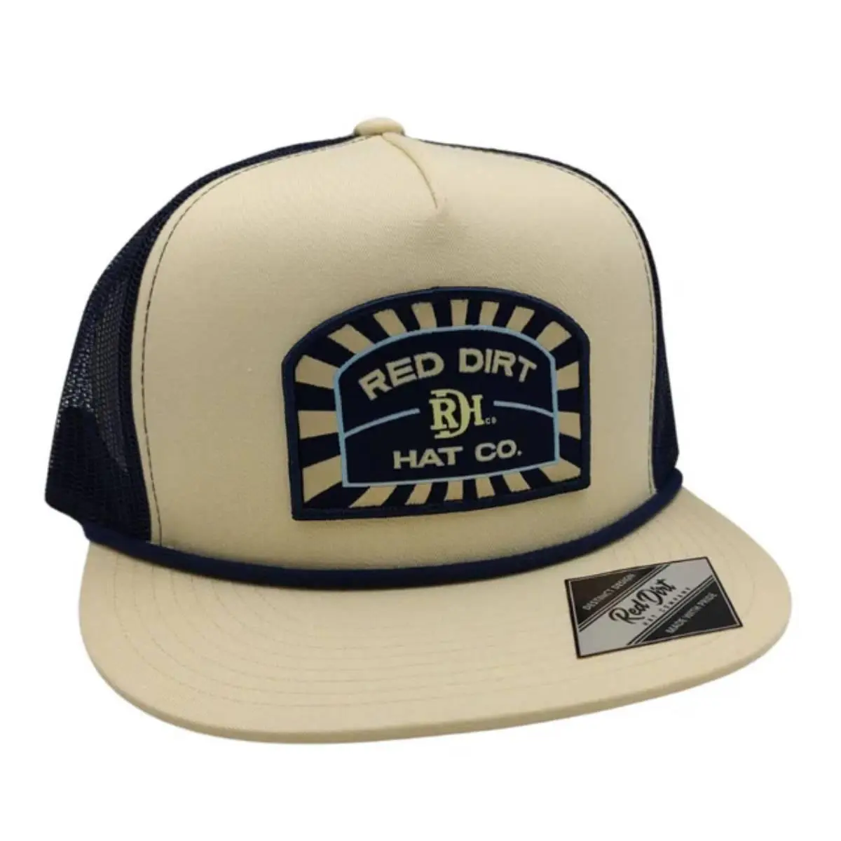 Red Dirt Hat Co. Unisex Conductor Navy Mesh Back Snapback Hat
