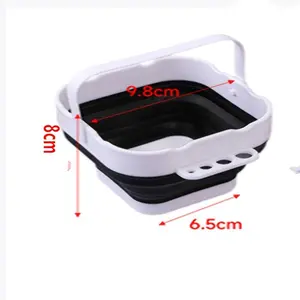 Mini Foldable Color Mixing Brush Washer, Small Portable Art Supply, Handheld Paintbrush Cleaning Cup, Ideal for Artists and Students