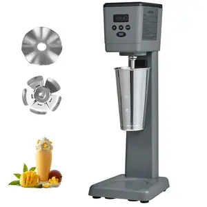 Milkshake Maker 375W Electric Milkshake Machine, Single Head Drink Mixer Blender, LED Intelligent Microswitch, 3-Speed Milkshake Mixer With 820 Ml Stainless Steel Cup, Countertop Kitchen Appliance, Easy Clean, Durable Pitcher