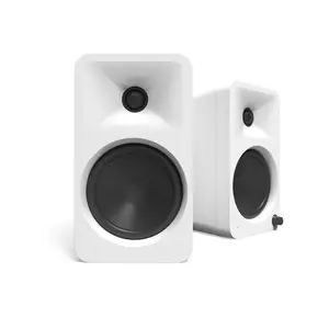 Kanto ORA4 140W Powered Reference Speakers with Bluetooth 5.0 and USB-C Input | 4 Woofers with Deep Bass Extension | Bi-Amplified | 80 Hz Automatic Crossover | Reference Quality Sound | Pair | White