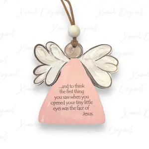 The Face Of Jesus Pink Miscarriage Ornament