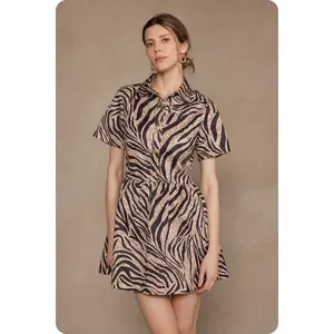 Zebra Mini Dress