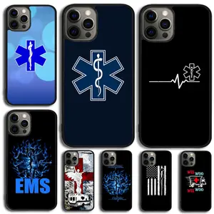 EMT EMS Ambulance Phone Case Cover For iPhone 17 16 15 14  11 12 13 Pro MAX Plus