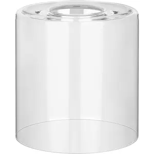 1 Pack Clear Glass Shade Cylinder, Glass Lamp Shade Replacement Shade for Pendant light, Floor lamp, Desk lamp, Wall Sconces and Bathroom Light Fixtures