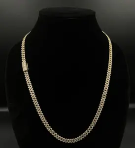 24” 10K Solid Gold Natural Diamond Miami Cuban Link Chain | 44.65g | 6ct | 6.9MM