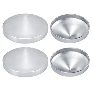 Chrome Rear Wheel Hub Cap Covers 8" ID for Semi Truck Dome Style Metal for Semi Truck Hub Caps